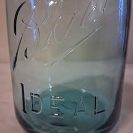 Antique (1915-1933) Ball 'Ideal' Jars, Aqua