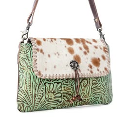 Canyonlands Leather & Hair-On Handmade Crossbody Bag / Shoulder
