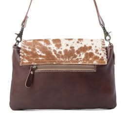Canyonlands Leather & Hair-On Handmade Crossbody Bag / Shoulder