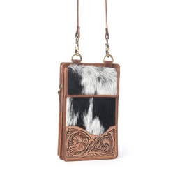 Mesa Ridge Hand-Tooled Leather Mini Bag