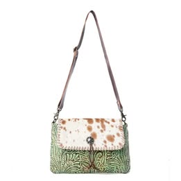 Canyonlands Leather & Hair-On Handmade Crossbody Bag / Shoulder