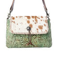 Canyonlands Leather & Hair-On Handmade Crossbody Bag / Shoulder
