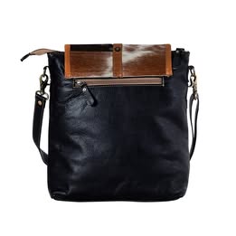 Tucker Ridge Hair-On Leather Shoulder / Crossbody Bag - Handmade
