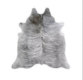 Medium-Light Gray Brindle Cowhide