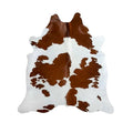 Brown and White "Cloud" Hairon Cowhide
