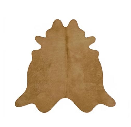 Solid Strawberry-Red Palomino Cowhide