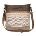 Rugged adjustable shoulder bag. Leather, Canvas and Woven Cotton